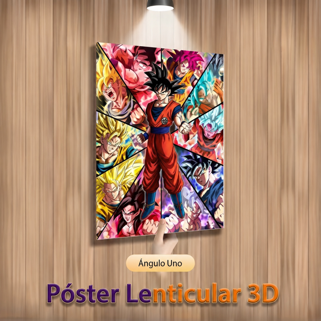 Poster lenticular 3D de Dragon Ball
